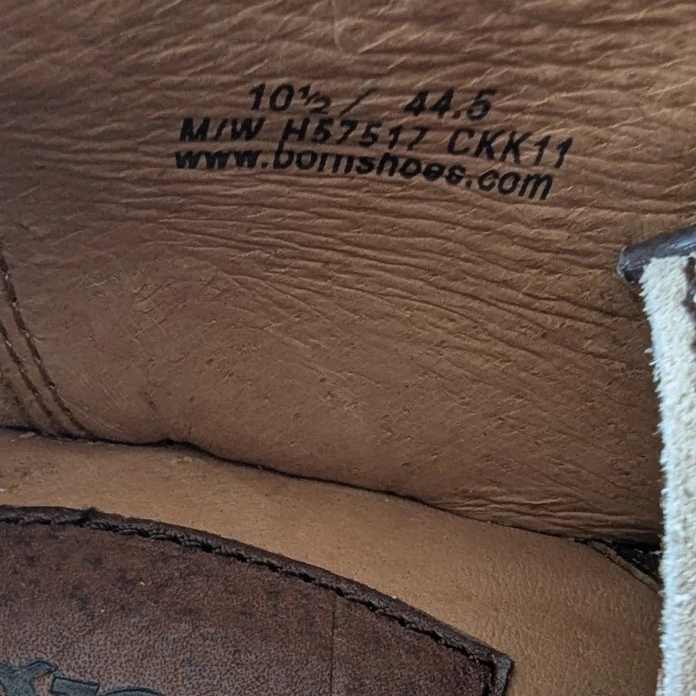 Born Hemlock Oxford Shoes Brown Cream Leather Wingtip 10.5 Old Money Heritage